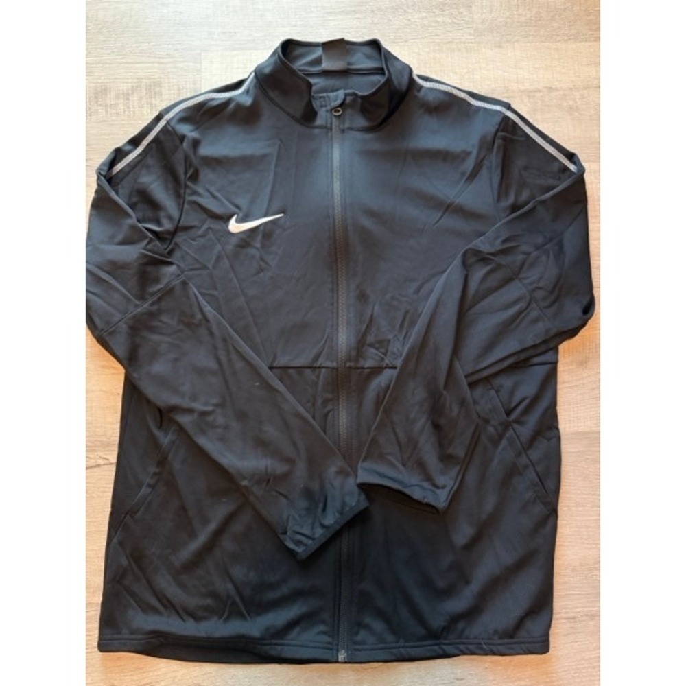 Nike Dri-FIT Men's Black Full Zip Track Jacket Athletic XL